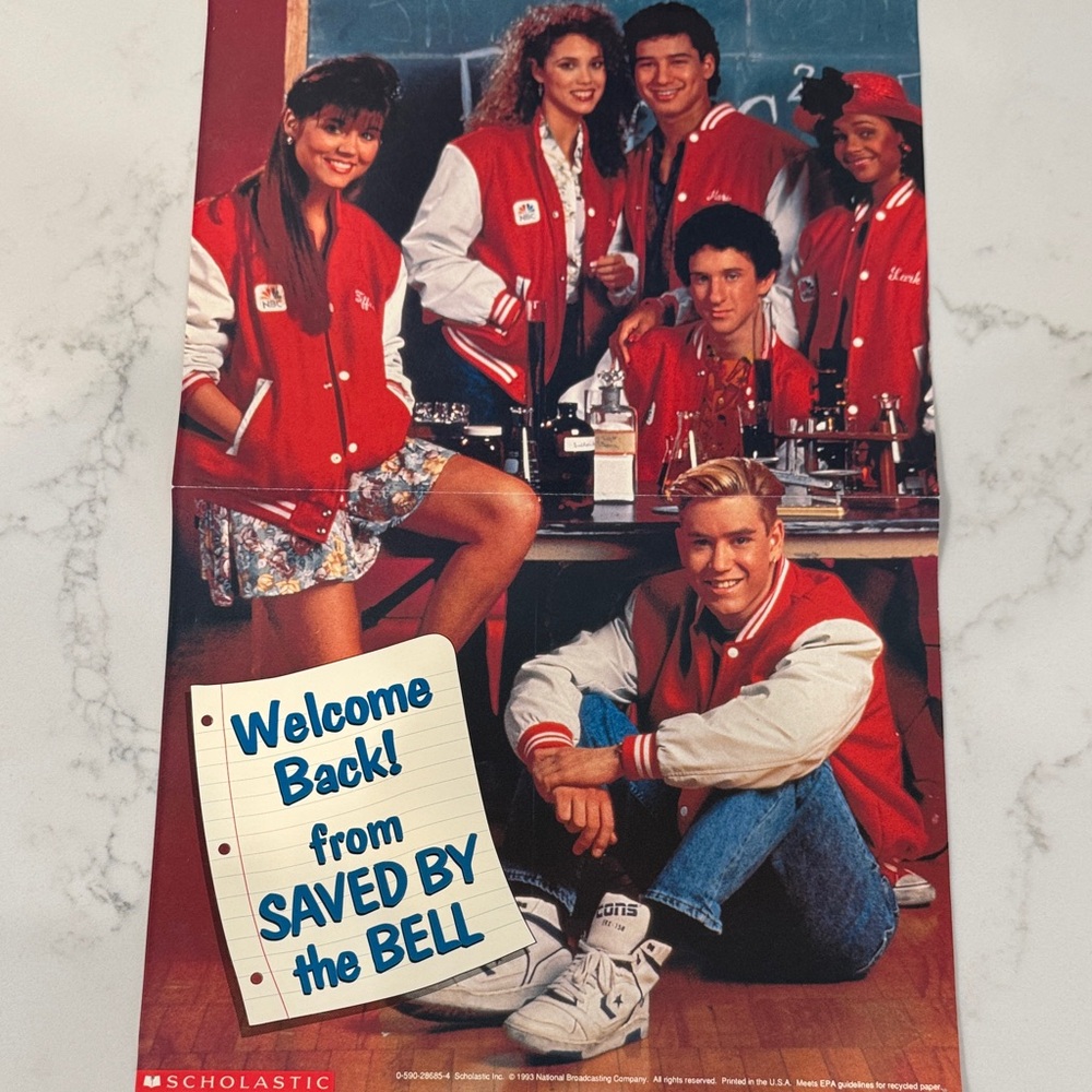 Saved by the Bell Poster with Red Jackets